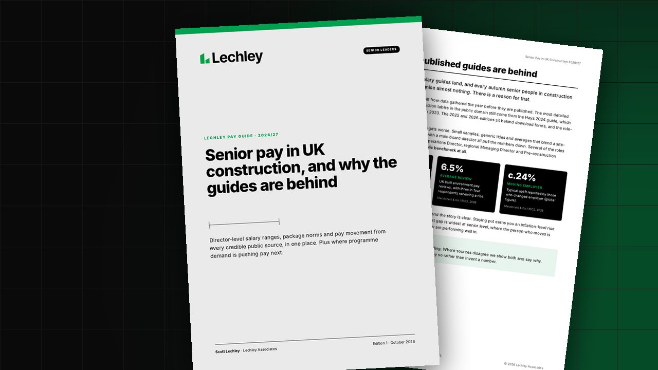 The cover and an inside page of the Lechley senior pay guide